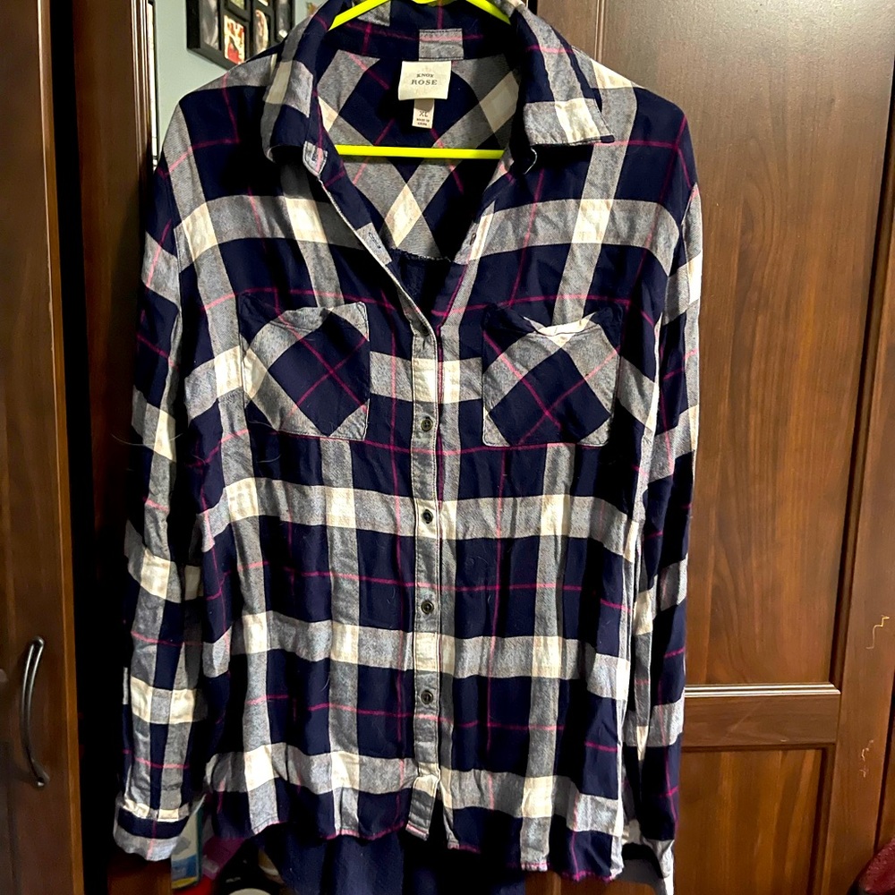 Knock rose (target) plaid